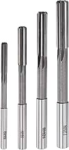 uxcell Chucking Reamer Set Lathe Machine Reamer Straight Flute Milling Cutter High Speed Steel H8 To