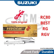 SUZUKI Front Fork RC80 BEST RG RGV Fok Depan RED CICAK MERAH MALAYSIA RC 80 RR Sport 110 RC110