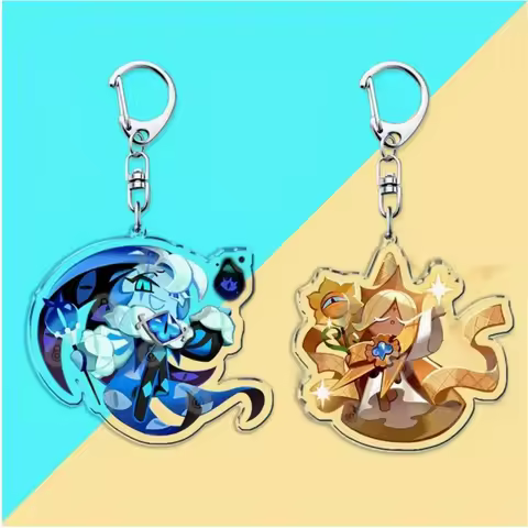 Cute Game Chibis Keychains for Accessories Bag Shadow Milk Pure Vanilla Mystic Flour Candy Apple Coo