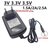 3.5*1.35mm 3V 3.3V 3.5V DC AC/DC Adaptor 110V 220V AC to 3V 3.3V 3.5V DC power adapter Supply adaptor 1.5A 2A 2.5A DC3.5mm