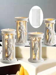 1 Khuôn silicon hình cột La Mã cổ điển theo phong cách La Mã cổ đại - Thiết kế theo phong cách nghệ 