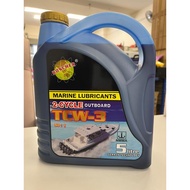 BOSCHER 2-CYCLE OUTBOARD 5 LITER / MINYAK 2T TCW-3 5 LITER