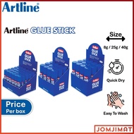 Artline Glue Stick 8g / 25g / 40g (Price Per Box) EG-8 EG-25 EG-40 / Artline Gam Kering Pelekat untu