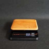 台灣檜木 咖啡香木頭香可計時的電子秤 多種材質