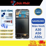 Màn Hình SAMSUNG A50 / A30 / A50S FULL KHUNG Zin OLED / QX (Tặng kèm bộ sửa và keo)