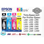 Tinta Epson 664 Hitam and Color Warna Printer Epson L100 L110 L120