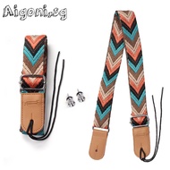 Multicoloured Ukulele Strap Adjustable Retro Guitar Strap for Ukulele Accessory