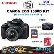 Canon Eos 1500d (EF-S 18-55 IS II) With Camera Bag canon malaysia warranty