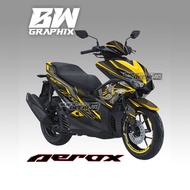 Decal/dekal AEROX YELLOW BEE 319-1 sticker/sticker