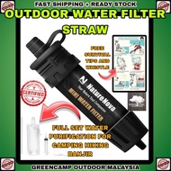 WATER FILTER OUTDOOR KIT EMERGENCY DRINKING WATER CAMPING HIKING BANJIR SURVIVAL TRAVEL KIT WATER PU