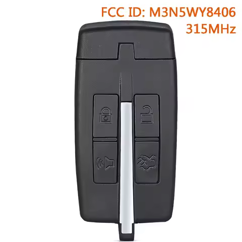 M3N5WY8406 315MHz Remote Key Fob for Ford Taurus for Lincoln MKS MKT 2009 2010 2011 2012 164-R7032 1