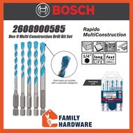Bosch Hex-9 Multi Construction Drill Bit Compatible for cordless drills impact drives 1/4" toolholder 2608900585FAMILY
