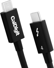 [Intel Certified] CalDigit Thunderbolt 4 / USB 4 Cable - 40Gbps 100W Charging Compatible with Thunderbolt 3 &amp; USB Type C 2016+ MacBook Pro 2017+ iMac Pro (2 Meter Thunderbolt 4 / USB 4 Cable)
