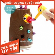 No REFUND SMART TOYS Wooden Worm Picking Toy Set for Children 1-2 Years Old 3 Years Old