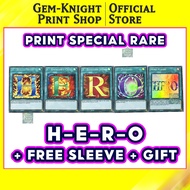 [Printing Post] Yugioh Deck - Combo H-E-R-O-Hero Flash!! Super Rare + Free Promo-Pack