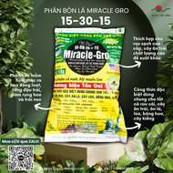 Phân bón lá hỗn hợp NPK 15-30-15+TE MIRACLE GRO (gói 1KG) - Siêu lân cho cây cảnh hoa mai Chính hiệu