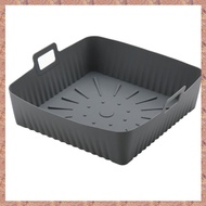 23cm/9Inch Square Large Silicone Air Fryer Liners Mold for Air Fryer 6-8QT Reusable Airfryer Oven Ba