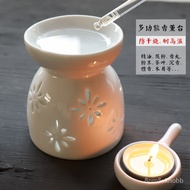 🛒ZZFragrance Lamp Essential Oil Lamp Romantic Bedroom Candle Household Ceramic Incense Burner Essential Oil Face Powder