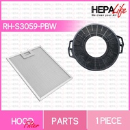 Rinnai RH-S3059-PBW Compatible Cooker Hood Carbon filter &amp; Grease Filter - Hepalife