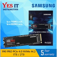 SAMSUNG 990 PRO PCIe 4.0 NVMe M.2 SSD WITH HEATSINK / WITHOUT HEATSINK (1TB / 2TB) Compatible with PS5
