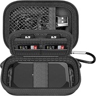 ANKHOH Compact Case for Crucial X9 Pro/ X10 Pro/ X9 1TB 2TB 4TB SSD, Hard EVA Shell Organizer with 8
