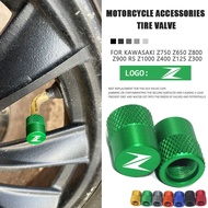 ✚❃☌ Motorcycle Accessories Wheel Tire Valve Stem Caps CNC Airtight Covers For KAWASAKI Z750 Z650 Z800 Z900 RS Z1000 Z400 Z125 Z300