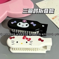 Comb Sanrio Foldable comb Mini Soft Tooth Portable comb Foldable Student Bangs Small comb 25.2.15