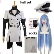 Cosplay Anime Esdeath Empire Cosplay Costume Manga General Uniform With Hat Wig Socks For Halloween 