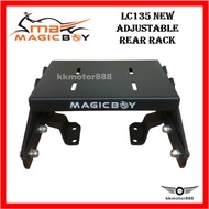 MAGICBOY HEAVY DUTY ADJUSTABLE REAR RACK / BOX RACK LIPAT LC135 135LC NEW V2-V7 LC 135 ORIGINAL
