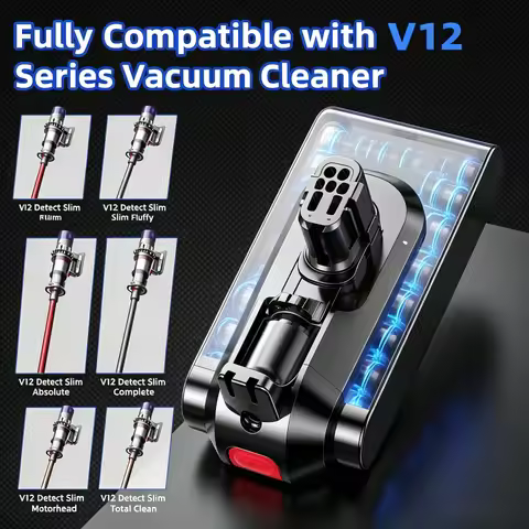 V12 Battery Replacement, Upraded 8000mAh Battery Compatible with V12 Detect/Slim/Absolute/Fluffy SV4