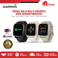 [PRE-ORDER] Garmin Venu SQ &amp; SQ 2 GPS Smartwatch (MUSIC) Smart Notification | Sport Mode | Water Resistant and with 2 Years Malaysia Garmin Warranty