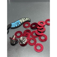 Red Washer For Screw & Shaft (Harga per pcs) * Washer merah untuk part @bahagian screw