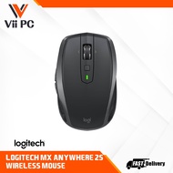Logitech MX Anywhere 2S Graphite Wireless Multi Device Mouse With Logitech Flow, Gesture Control