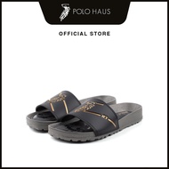 POLO Men's Casual Comfort Slip-On Sandals -B92411-YS1-1P-BLACK