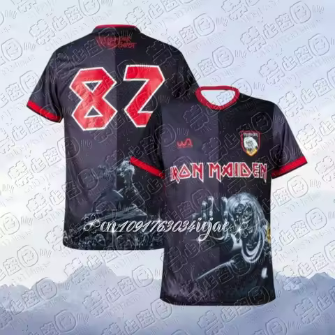 2025 Summer hot sell West Ham Iron Maiden Special Edition T-Shirt Football Jersery Training Uniform