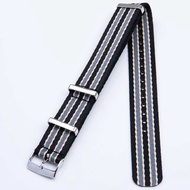 สายนาฬิกาผ้าไนลอนแท้ Omega สำหรับ Disc Flying AT150 Sea Horse 300 Oceanus Ghost 007 สายนาฬิกาหนังแท้