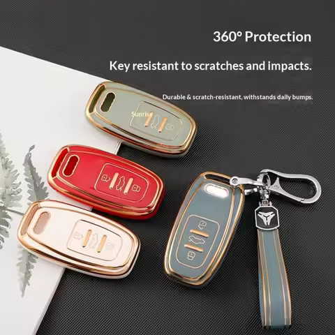 3 Buttons TPU Smart Key Case For Audi A1 A3 8P A4 A5 A6 C7 A7 S3 S7 S8 R8 Q2 Q3 Q5 Q7 Q8 SQ5 TT RS3 