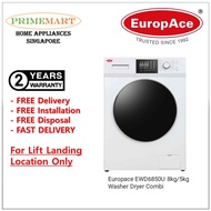 Europace 8kg/5kg Washer Dryer Combi EWD 6850U * FREE INSTALL &amp; DISPOSE * 2 YEARS LOCAL WARRANTY