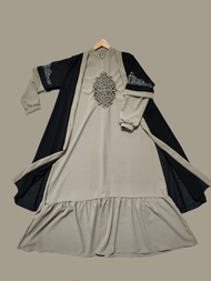 GAMIS LEBARAN TERBARU 2026 SABRINA ANTI UV SET ROMPI