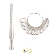 GAIL Finger Ring Sizer Metal Gauge Measure Stick Ring Sizer Tool