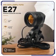 Lamp Holder Photo Lamp Single Socket E27 Umbrella Holder - HQ-DZ001
