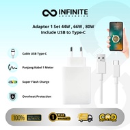Vivo USB to C 44w / 66w / 80w Fullset Cable Adapter Charger Set