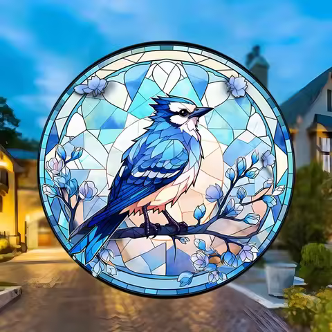 Home Decoration Static Cling Glass Sticker, Adhesive Free Window Sticker, Sunshine Capture Collision