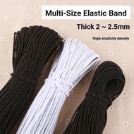 High Elastic Elastic Elastic Rope DIY Thin Round Elastic Rope Rubber Band Black Elastic Belt Thick R