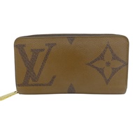 棕色 Giant Reverse 帆布 Zippy Wallet 拉鍊長夾【LOUIS VUITTON LV 路易威登】 M67687