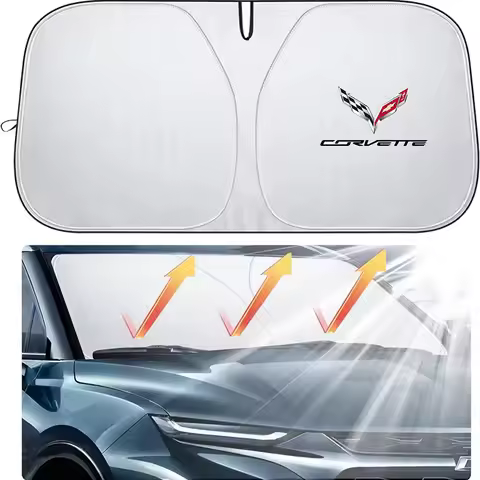 UV Car Front Windshield sun visor Sunshade Protective Cover for Corvette C1 C2 C3 C4 C5 C5 C6 C7 C6-