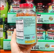 จัดส่งที่รวดเร็ว Kirkland Wild Alaskan Fish Oil 1400 mg 230 Softgels Exp. 10/2026