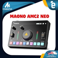 MAONO AMC2 NEO Streaming Audio Mixer, Audio Interface with Pro-preamp, Bluetooth, Built-in Battery, 