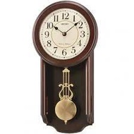 [Powermatic] Seiko Pendulum Wall Clock Wooden Brown QXH063B