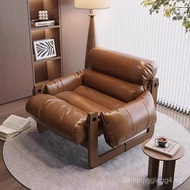 Vintage Style Jersey Island Chair Leisure Chair Balcony Single Lazy Sofa Recliner Living Room Reclin